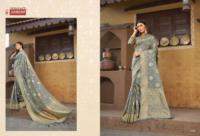 Sangam Hast Kala New Exclusive Wear Designer Cotton Handloom Saree Collection